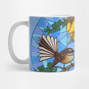 Fantail mosaic mirror Mug